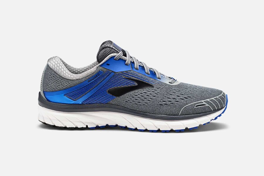 Brooks Adrenaline GTS 18 Férfi Futócipő Szürke/Kék Magyarország 386-76809